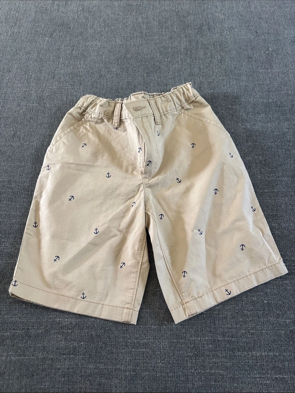 Carter's Khaki Shorts with Navy Anchor